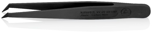 [180-920903ESD] KNIPEX PLASTIC TWEEZERS ESD BLACK (AF)
