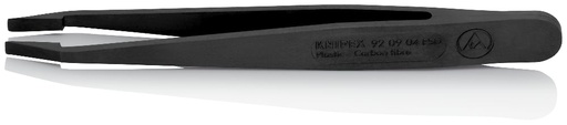 [180-920904ESD] KNIPEX PLASTIC TWEEZERS ESD BLACK (AF)