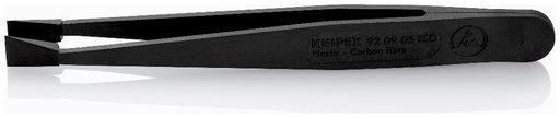 [180-920905ESD] KNIPEX PLASTIC TWEEZERS ESD BLACK (AF)