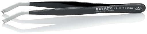 [180-921601ESD] KNIPEX POSITIONING TWEEZER ESD S/S (AF)