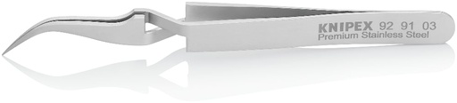 [180-929103] KNIPEX CROSS JAW TWEEZER INOX (AF)
