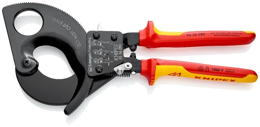 [180-9536280] KNIPEX 1000V CABLE CUTTERS 280MM