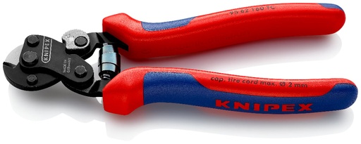 [180-9562160TC] KNIPEX WIRE ROPE CUTTER FOR TYRE CORD-AF