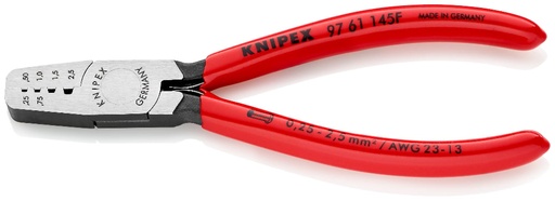 [180-9761145F] KNIPEX CRIMP PL FOR END SLEEVES 145MM-AF