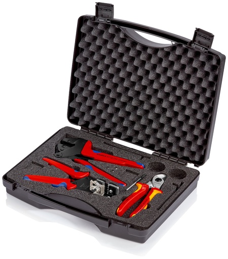[180-979101] KNIPEX SOLAR TOOL SET 3 PCE