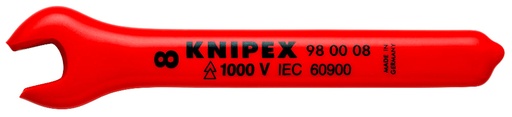[180-980008] KNIPEX 1000V BOX WRENCH 8MM