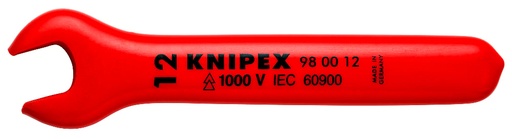 [180-980012] KNIPEX SPANNER OPEN END INS VDE 12MM
