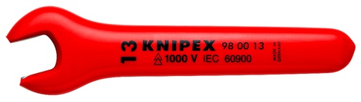 [180-980013] KNIPEX 1000V OPEN END WRENCH 13MM