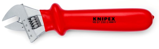 [180-9807250] KNIPEX 1000V ADJUSTABLE WRENCH 250MM