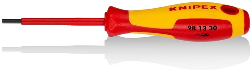 [180-981330] KNIPEX HEX SCREW DRIVER 3X75MM 1000V