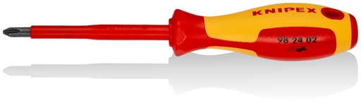 [180-982402] KNIPEX 1000V  VDE S/DRIVER PH2 X 100MM