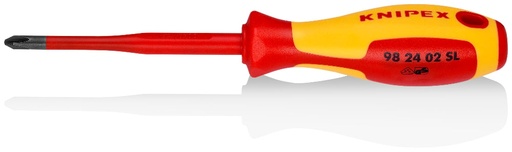 [180-982402SL] KNIPEX 1000V S/DRIVER SLIM PH2 X 210MM