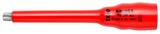 [180-982940] KNIPEX 1000V 3/8" SQ DR SOCKET TX40 (AF)