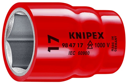 [180-984727] KNIPEX 1000V HEX SOCKET 1/2IN DR(27MM)AF