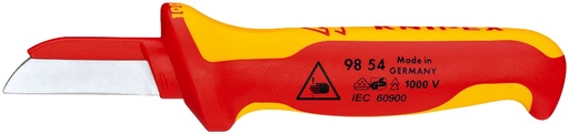 [180-9854] KNIPEX 1000V CABLE KNIFE 180MM UNCARDED