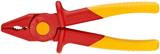 [180-986201] KNIPEX 1000V FLAT NOSE PLASTIC PL 180MM
