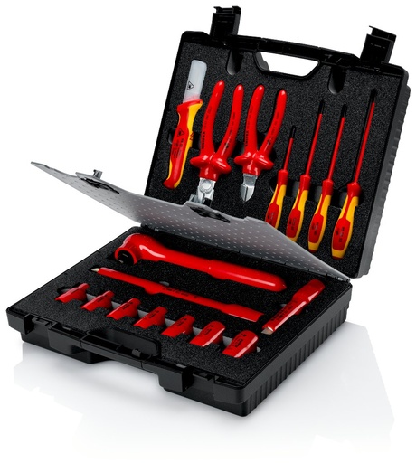 [180-989911] KNIPEX 1000V COMPACT TOOL CASE 17PC