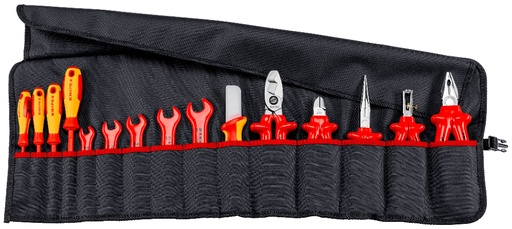 [180-989913] KNIPEX 1000V TOOL ROLL 15 PC