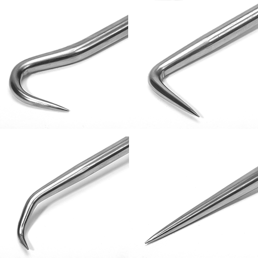 [180-BS1234] PICK & HOOK SET SHORT (4PC)