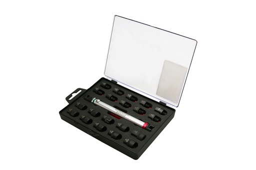 [180-BS5503] SPOKE TORQUE WRENCH SET STEEL (22PC)