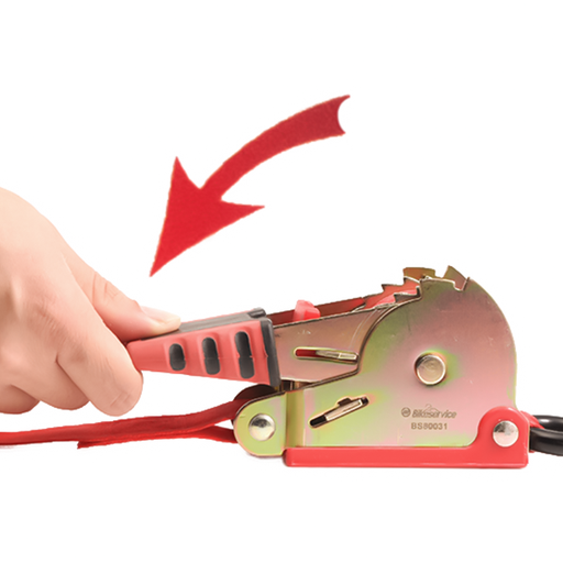 [180-BS80031] RETRACTABLE RATCHET TIE DOWN 2.4M