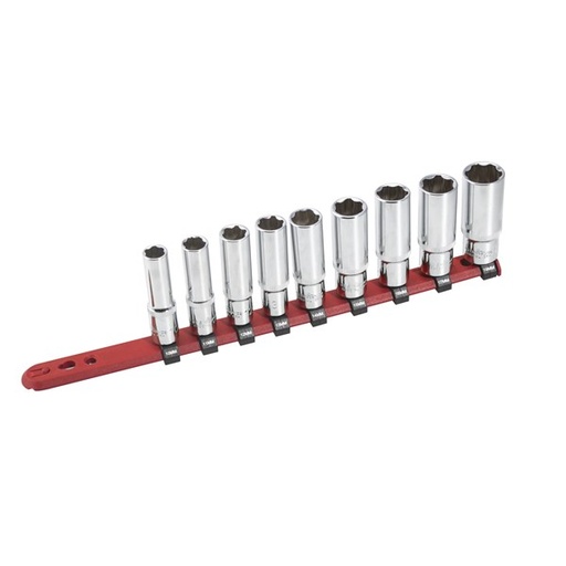 [180-BS9201] SOCKET SET 3/8IN DR 9 PIECE