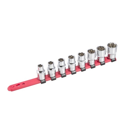 [180-BS9202] SOCKET SET 1/2IN DR 8 PIECE
