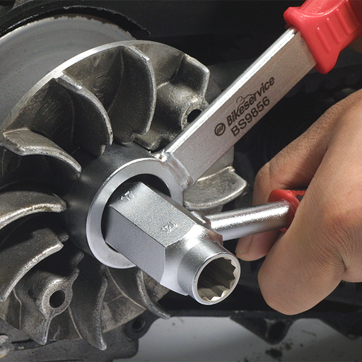 [180-BS9853] BS PULLEY NUT WRENCH DUAL END
