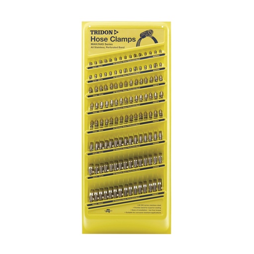 [180-CM4DC] CM4DC Clamp Merchandiser - All Stainless Steel Perforated