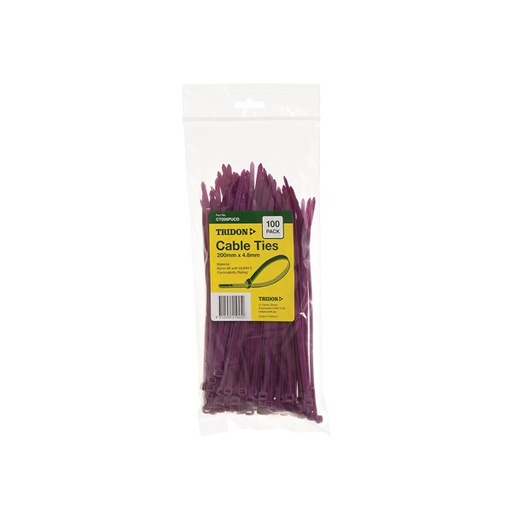 [180-CT205PUCD] CT205PUCD Cable Tie Purple
