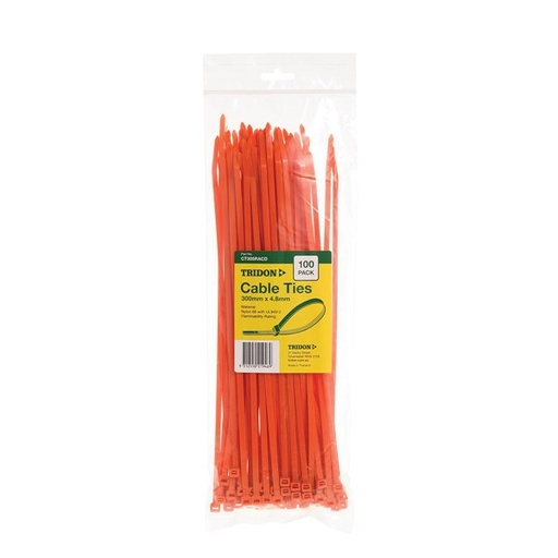 [180-CT305RACD] CT305RACD Cable Tie Orange