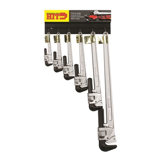 [180-HBCM10] HBCM10 Aluminium Pipe Wrench Merchandiser - 9 Piece