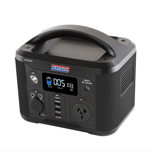 [180-MAPP300] MAPP300 Lithium Portable Power Station