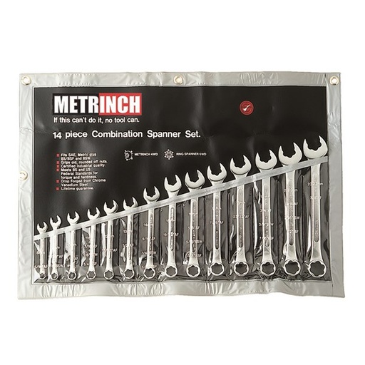 [180-MET-0125] MET-0125 Spanner Set 14 Piece