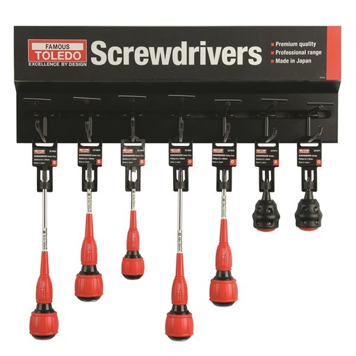 [180-NTMS06] NTMS06 Strike-Thru Screwdriver Merchandiser Single Tier